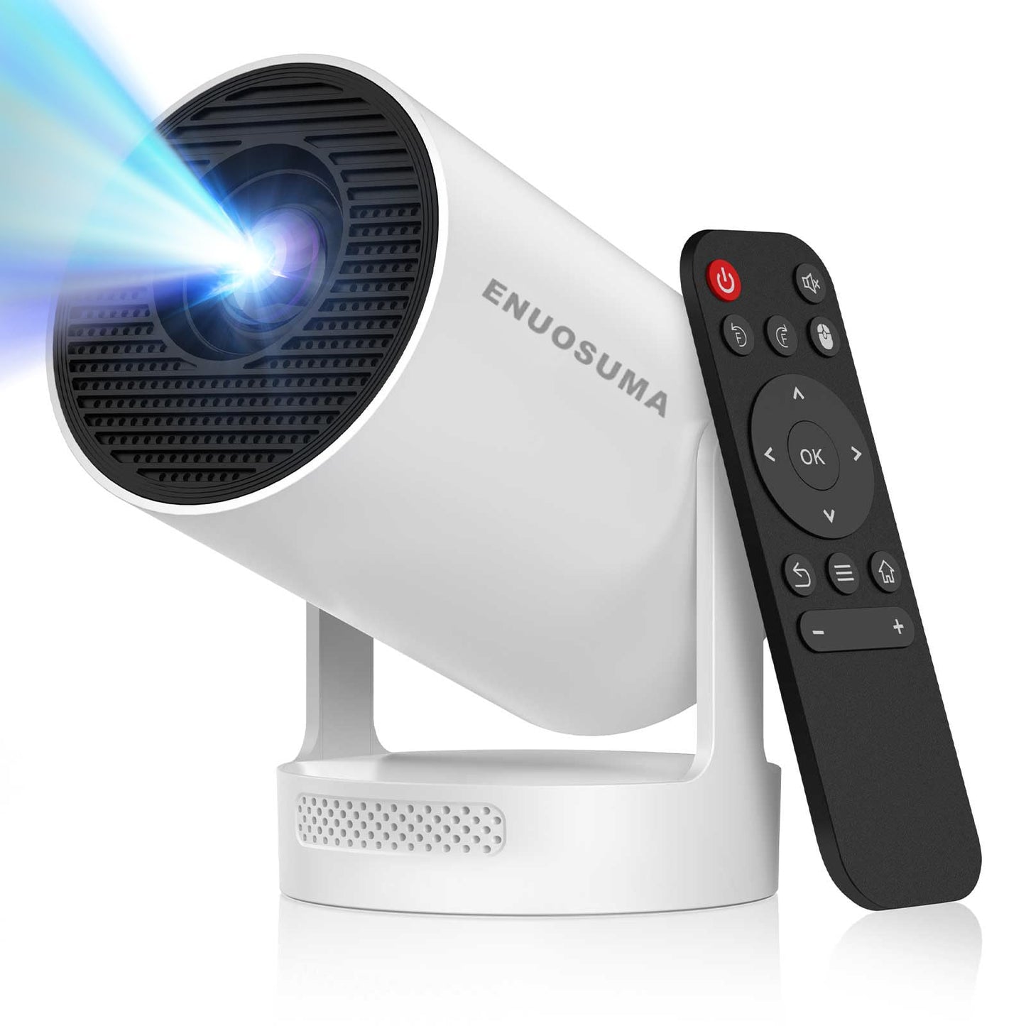 Mini Projector with WiFi and Bluetooth, Built-in App,1080P Supported Portable Movie Projector, 130" Display Home Theater Video Projector, Compatible with TV Stick, HDMI, USB, Smartphone, and Laptop