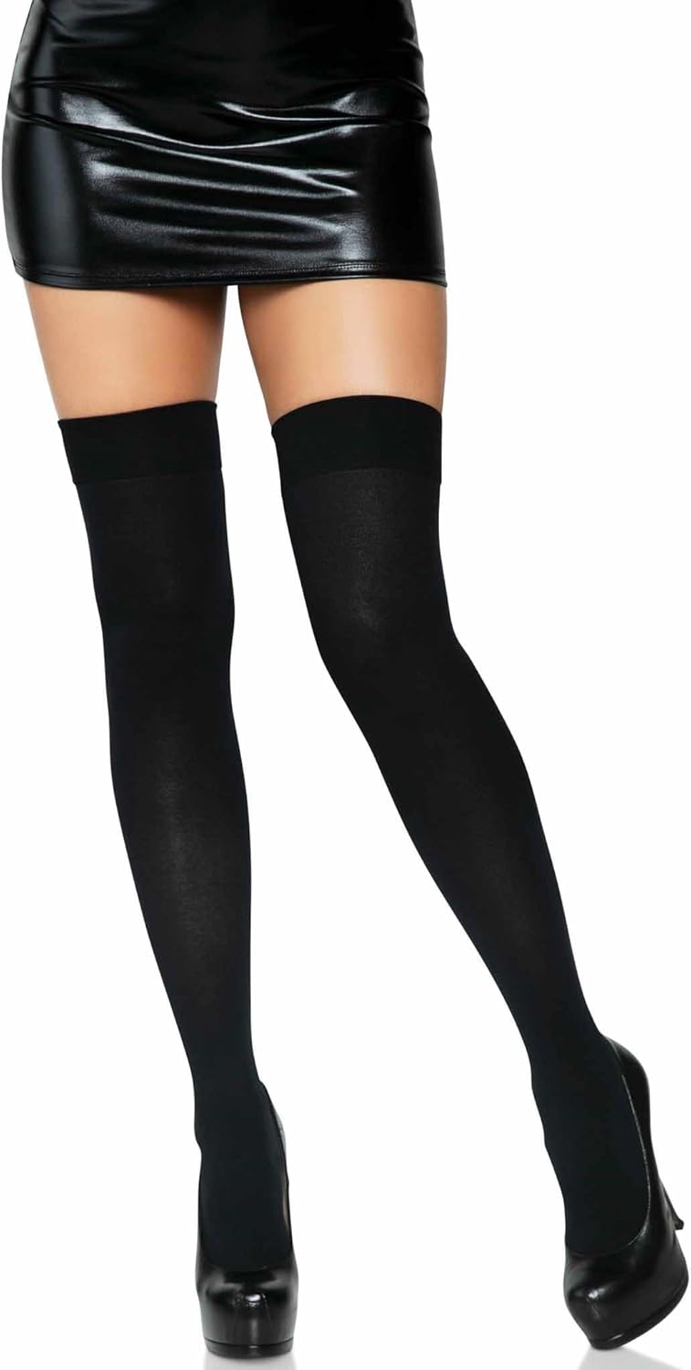 Women's Solid Hue Thigh Highs
