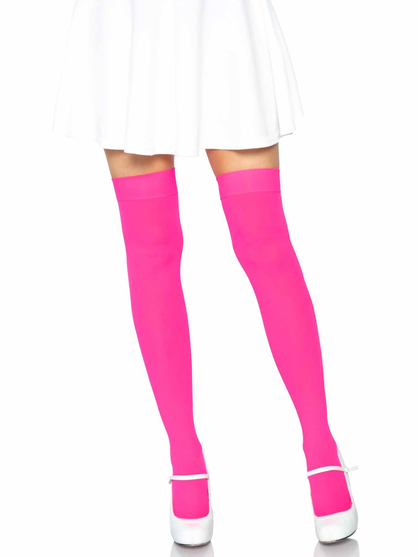 Women's Solid Hue Thigh Highs