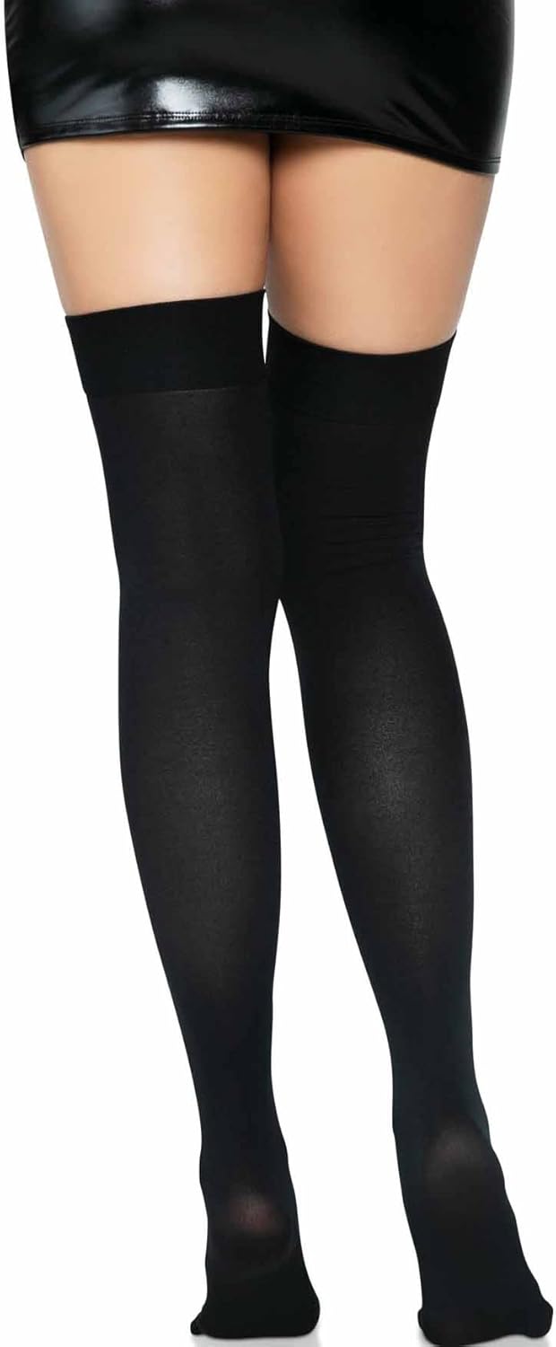 Women's Solid Hue Thigh Highs