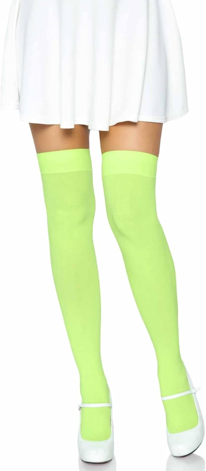 Women's Solid Hue Thigh Highs