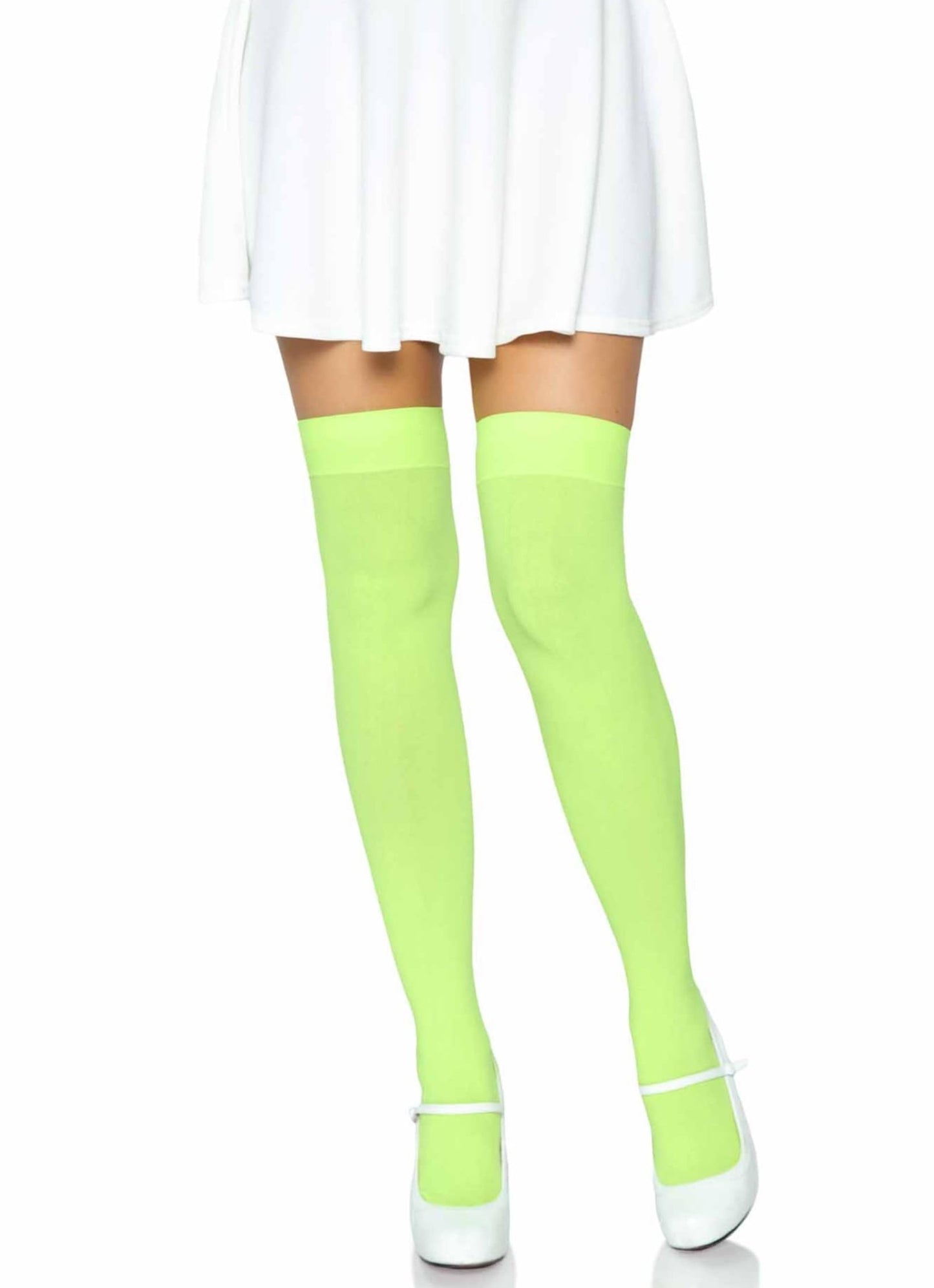 Women's Solid Hue Thigh Highs