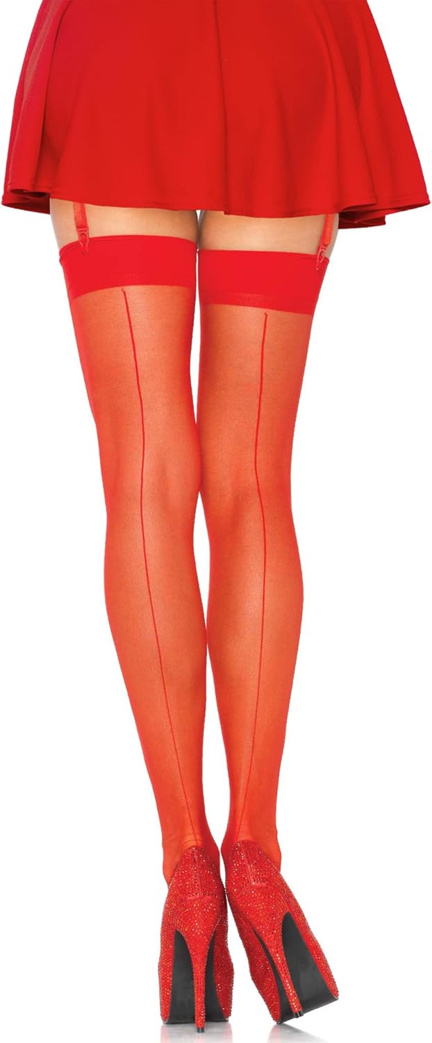 Women's Sheer Lace Top Thigh High Stockings