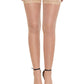 Women's Lace Top Thigh High Sheer Stockings Antiskid Silicone Ultra Shimmery Pantyhose