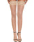 Women's Lace Top Thigh High Sheer Stockings Antiskid Silicone Ultra Shimmery Pantyhose