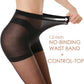3 Pairs Women's Sheer Tights - 20D Control Top Pantyhose with Reinforced Toes