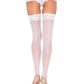 Women's Sheer Lace Top Thigh High Stockings
