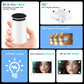 Mini Projector with WiFi and Bluetooth, Built-in App,1080P Supported Portable Movie Projector, 130" Display Home Theater Video Projector, Compatible with TV Stick, HDMI, USB, Smartphone, and Laptop