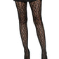 Women's Plus Size Fishnets, Stretchy Net Patterned Tights for Women with Designs