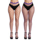 High Waist Fishnet Tights, Thigh High Suspender Stockings