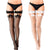 2 Pairs Thigh High Fishnet Stockings Lace Bow Suspenders Hold up Halloween Stockings for Women
