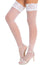 Women's Lace Top Thigh High Sheer Stockings Antiskid Silicone Ultra Shimmery Pantyhose