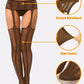 6 Pairs Fishnet Stockings for Women Plus Size Thigh-high Tights Stockings Suspender Pantyhose Garter Belts