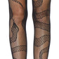 Women's Plus Size Fishnets, Stretchy Net Patterned Tights for Women with Designs