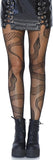 Women's Plus Size Fishnets, Stretchy Net Patterned Tights for Women with Designs