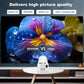 Mini Projector with WiFi and Bluetooth, Built-in App,1080P Supported Portable Movie Projector, 130" Display Home Theater Video Projector, Compatible with TV Stick, HDMI, USB, Smartphone, and Laptop