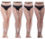 High Waist Fishnet Tights, Thigh High Suspender Stockings