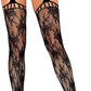 Women's Fishnet Stockings - Sexy Thigh-High Lace Garter Belt Pantyhose, Perfect for Party and Halloween Wear