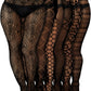 6 Pairs Fishnet Stockings for Women Plus Size Thigh-high Tights Stockings Suspender Pantyhose Garter Belts