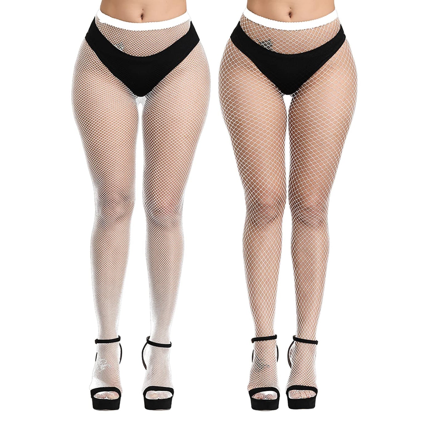 High Waist Fishnet Tights, Thigh High Suspender Stockings
