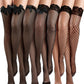 Fishnet Thigh High Stockings for Women, Silicone Lace Top Sheer Over Knee Stockings
