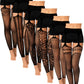 6 Pairs Fishnet Stockings for Women Plus Size Thigh-high Tights Stockings Suspender Pantyhose Garter Belts