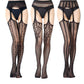 High Waist Fishnet Tights, Thigh High Suspender Stockings